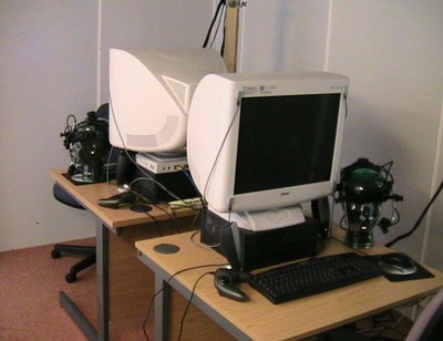 Photo of eyetracker lab